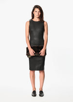 Iranta Leather Dress in Black