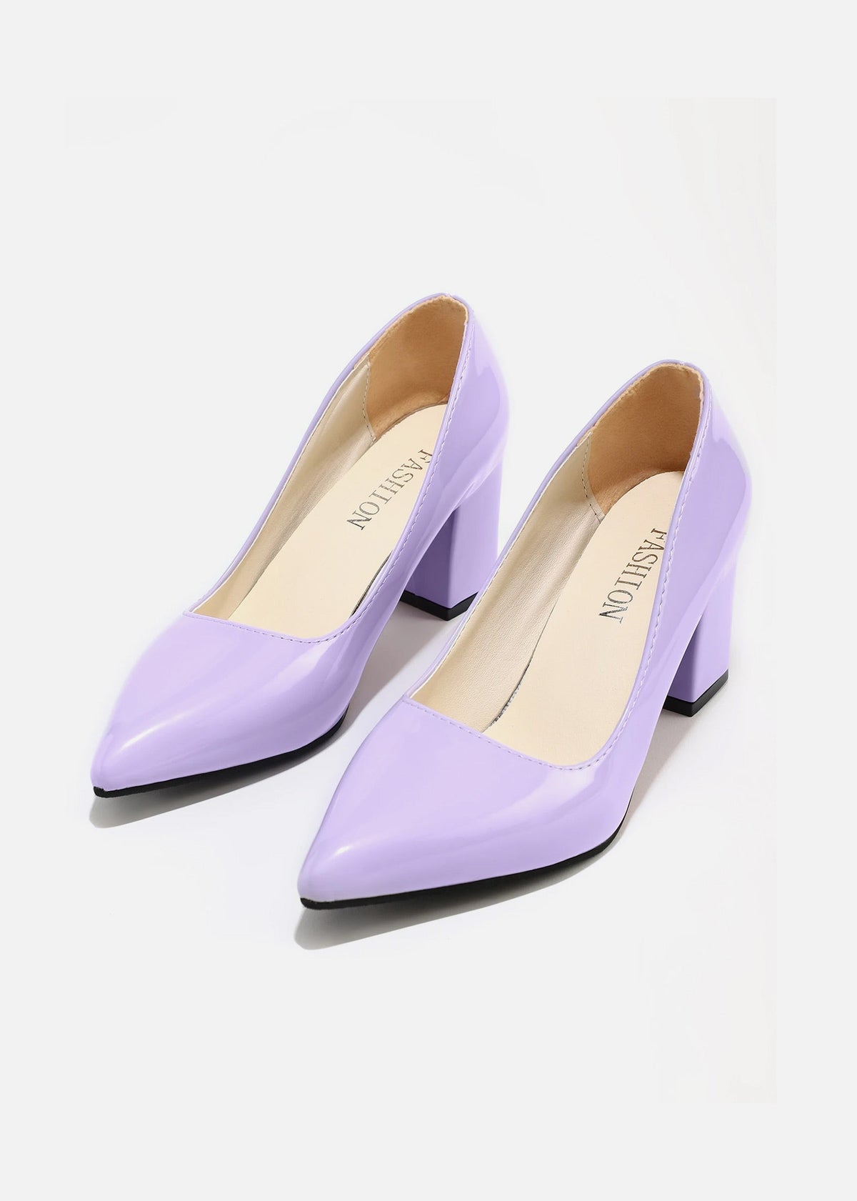 Pointed-toe Block Pumps