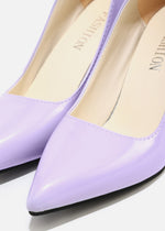 Pointed-toe Block Pumps