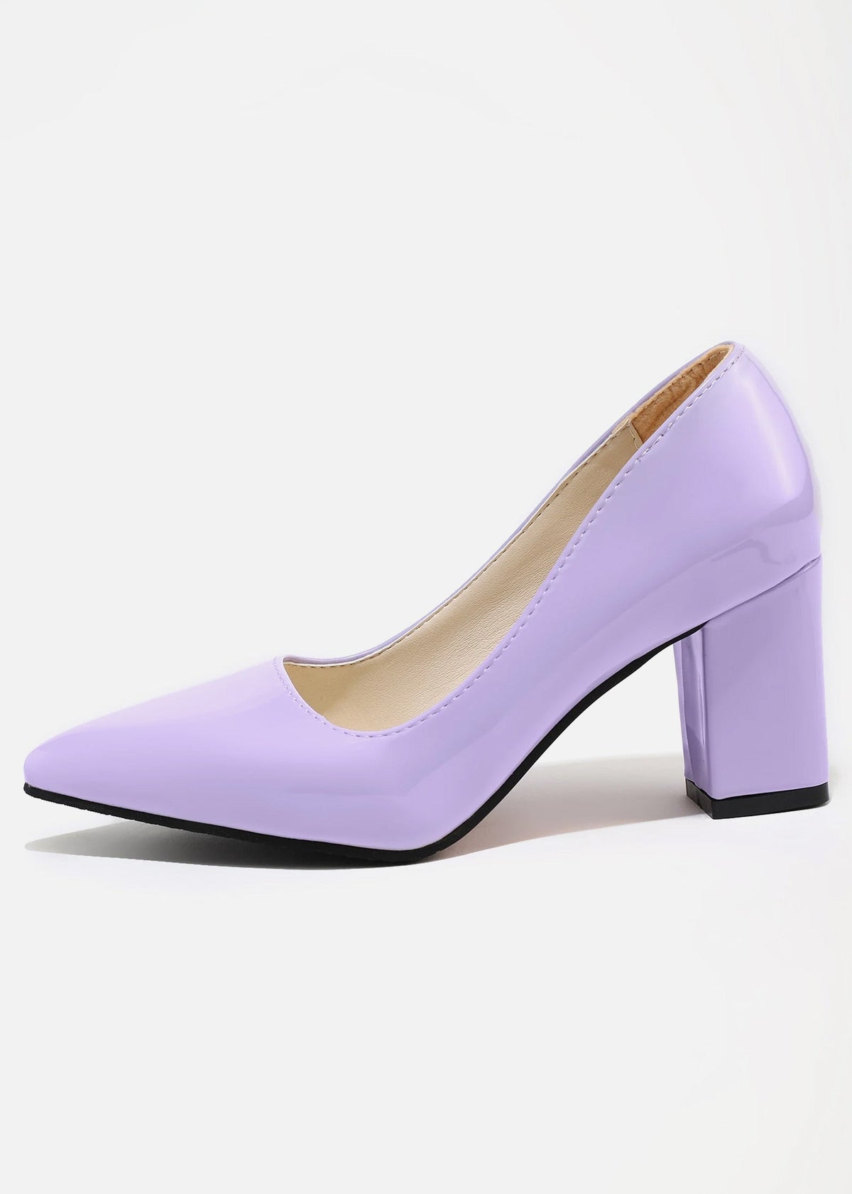 Pointed-toe Block Pumps