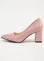 Pointed-toe Block Pumps